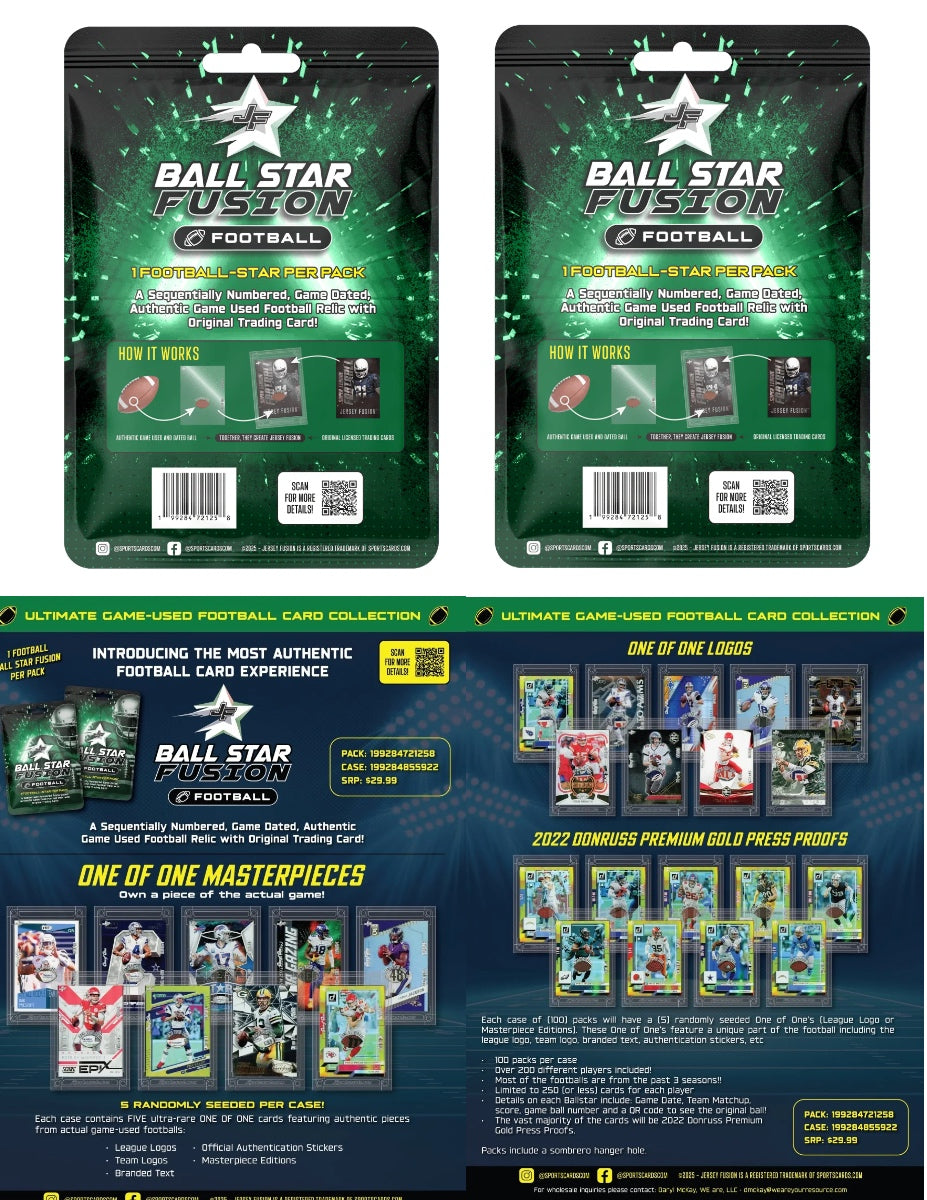 Jersey Fusion Football Ball Star Pack