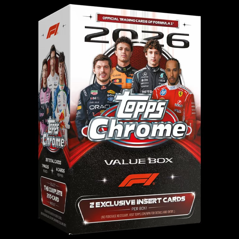 2026 TOPPS Chrome Formula 1 Racing Cards Value Box
