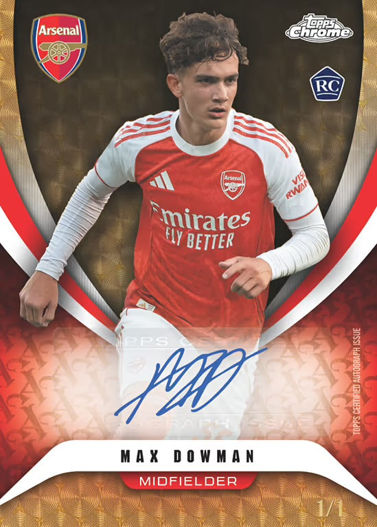 #2 RANDOM PACK BREAK - 2025-26 TOPPS Chrome Arsenal Soccer Cards Box (2 AUTO PRO BOX)