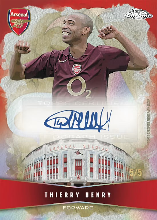 #2 RANDOM PACK BREAK - 2025-26 TOPPS Chrome Arsenal Soccer Cards Box (2 AUTO PRO BOX)