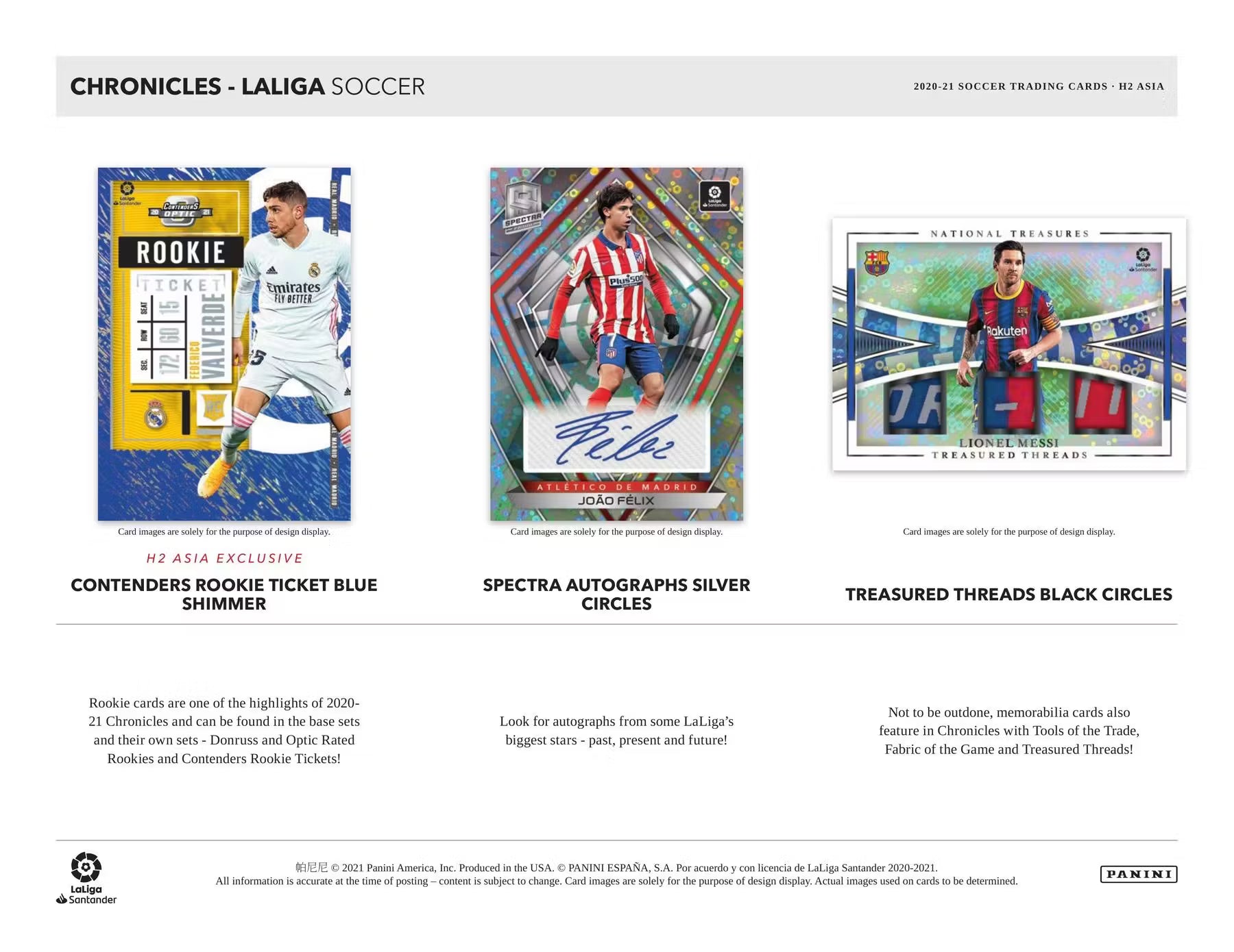 2020/21 LA LIGA Panini Chronicles H2 Hobby Hybrid Box