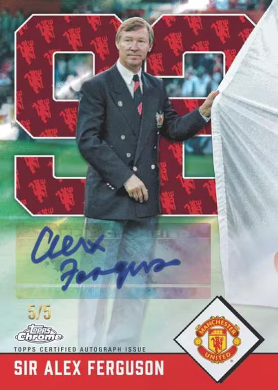 2024-25 Topps Chrome Deluxe Edition Manchester United Random Hit Draft Spot #1