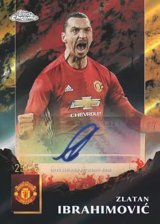 2024-25 Topps Chrome Deluxe Edition Manchester United Random Hit Draft Spot #1