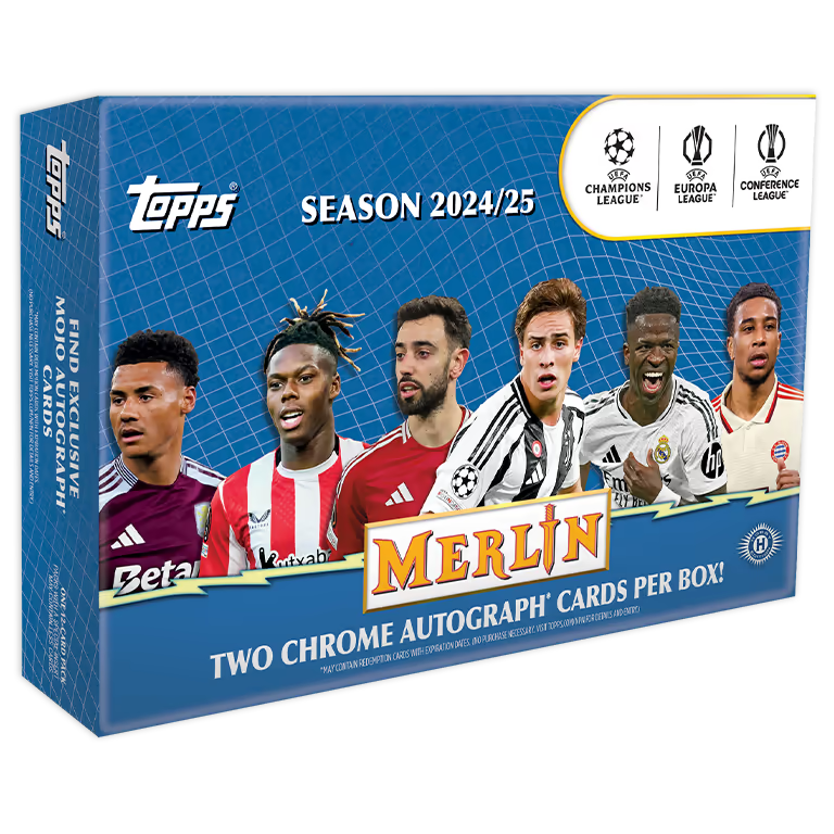 2024-25 TOPPS Merlin UEFA Club Competitions Soccer Cards Breakers Delight Box