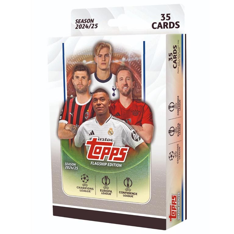 2024-25 TOPPS UEFA Club Competitions Soccer Cards Hanger Box