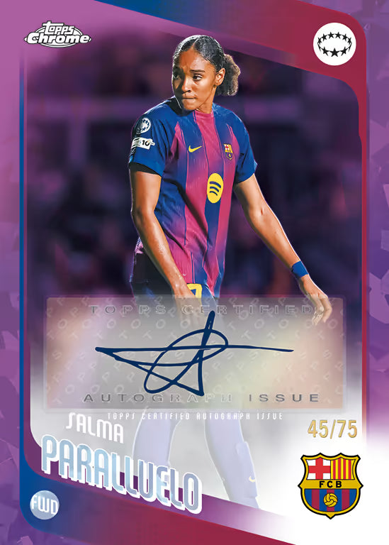 2025-26 TOPPS Chrome Sapphire Edition UEFA Women's Champions League Hobby Box