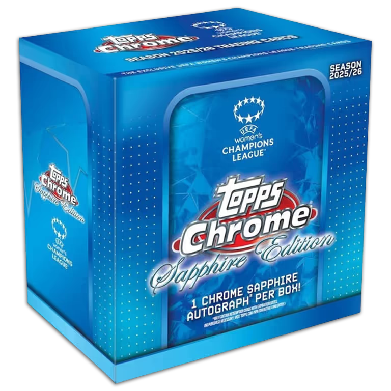 2025-26 TOPPS Chrome Sapphire Edition UEFA Women's Champions League Hobby Box