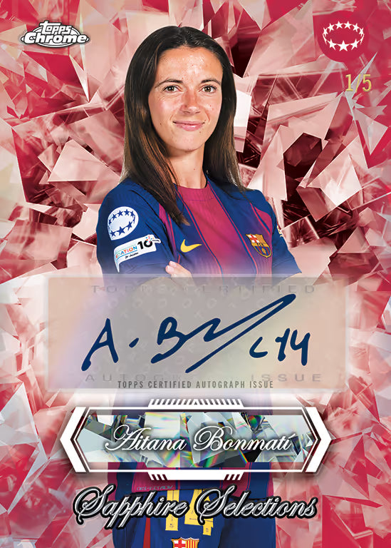 2025-26 TOPPS Chrome Sapphire Edition UEFA Women's Champions League Hobby Box