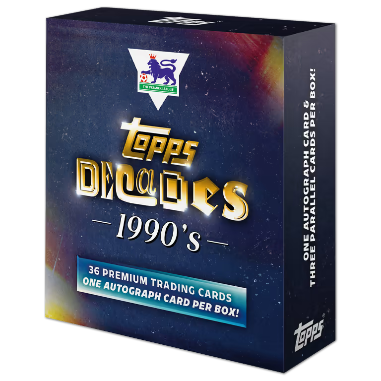 2025 Topps Decades Premier League – 90’s Edition Box