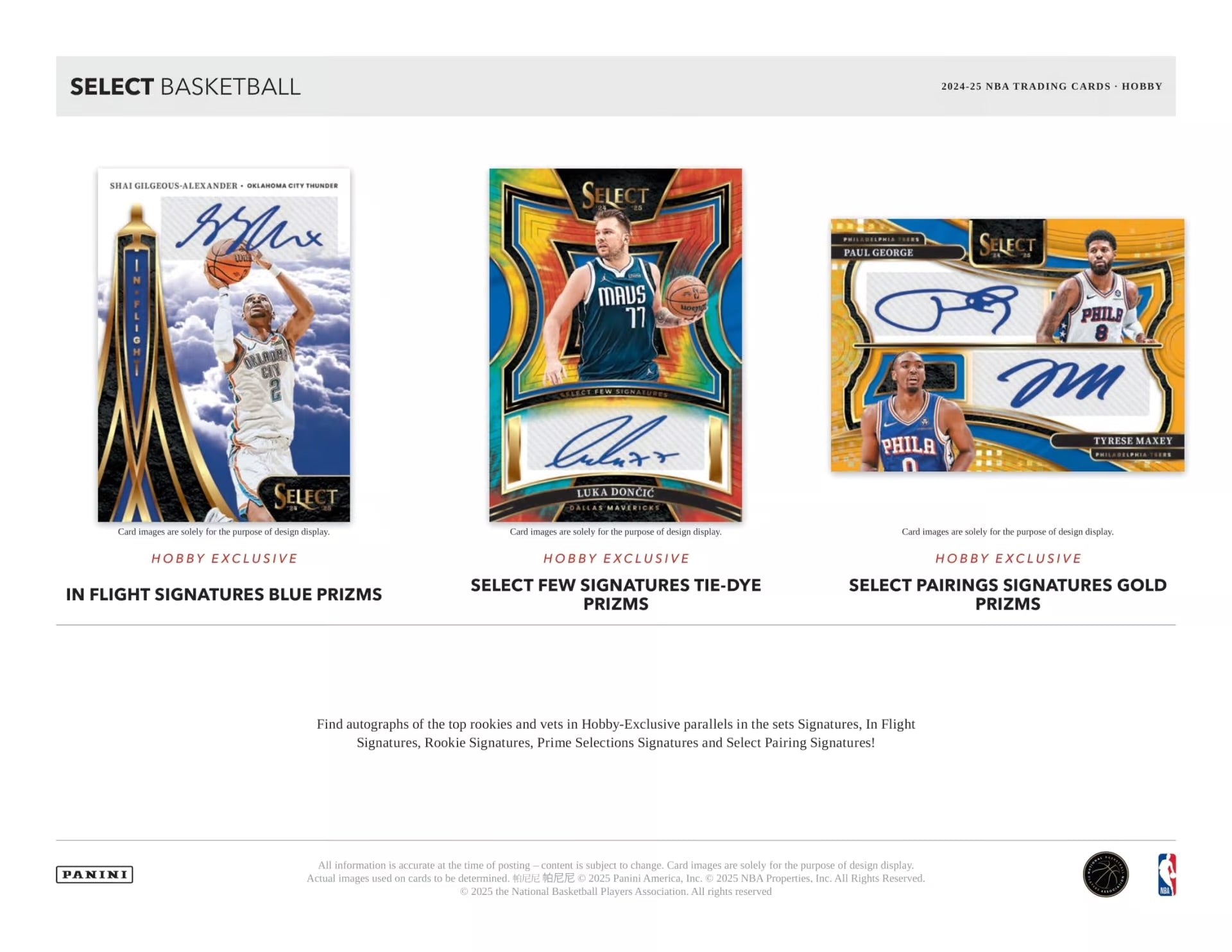 EINZELPACKS 2024-25 Panini Select Basketball NBA Hobby Box