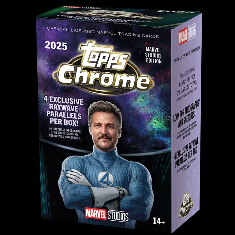 2025 TOPPS Chrome Marvel Studios Trading Cards Value Box