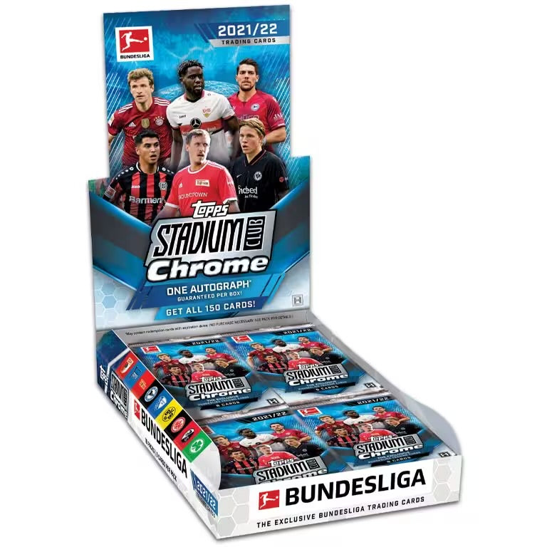 2021-22 TOPPS Stadium Club Chrome Bundesliga Soccer Hobby Box