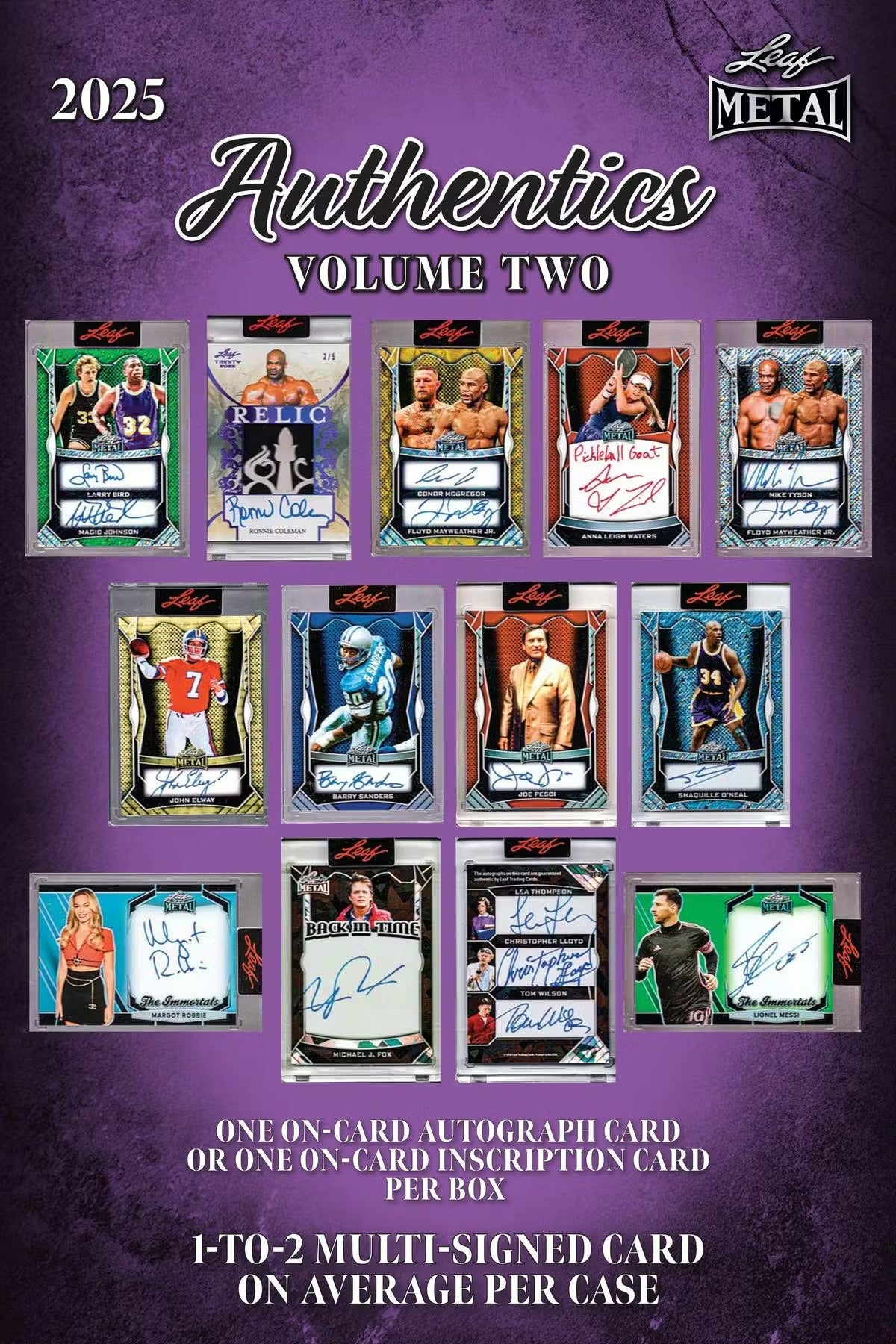 2025 Metal Multisport & Cinema Leaf Authentics Volume 2 Hobby Box