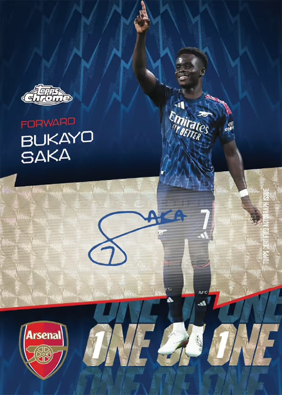 #2 RANDOM PACK BREAK - 2025-26 TOPPS Chrome Arsenal Soccer Cards Box (2 AUTO PRO BOX)