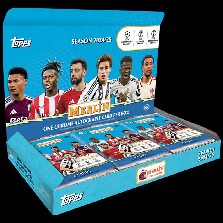 2024-25 TOPPS Merlin UEFA Club Competitions Soccer Cards Hobby Box
