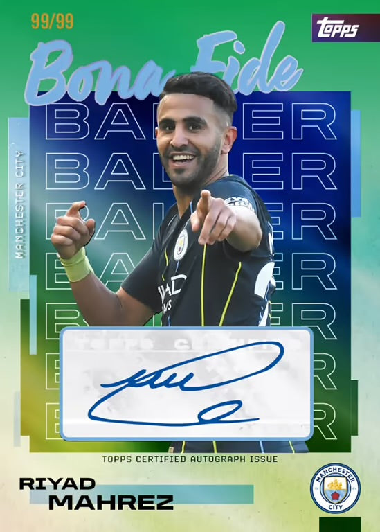 2025-26 TOPPS Manchester City Official Team Set Box