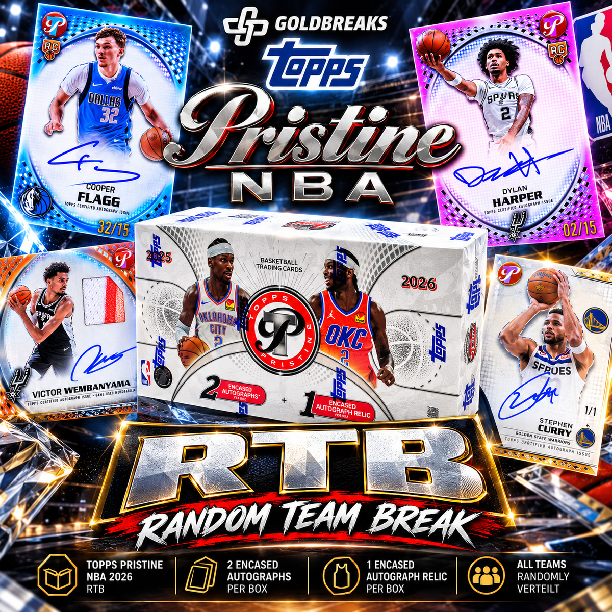 RTB #50- 2025/26 Topps NBA Pristine Basketball x NBA Chrome Update Series Mixer
