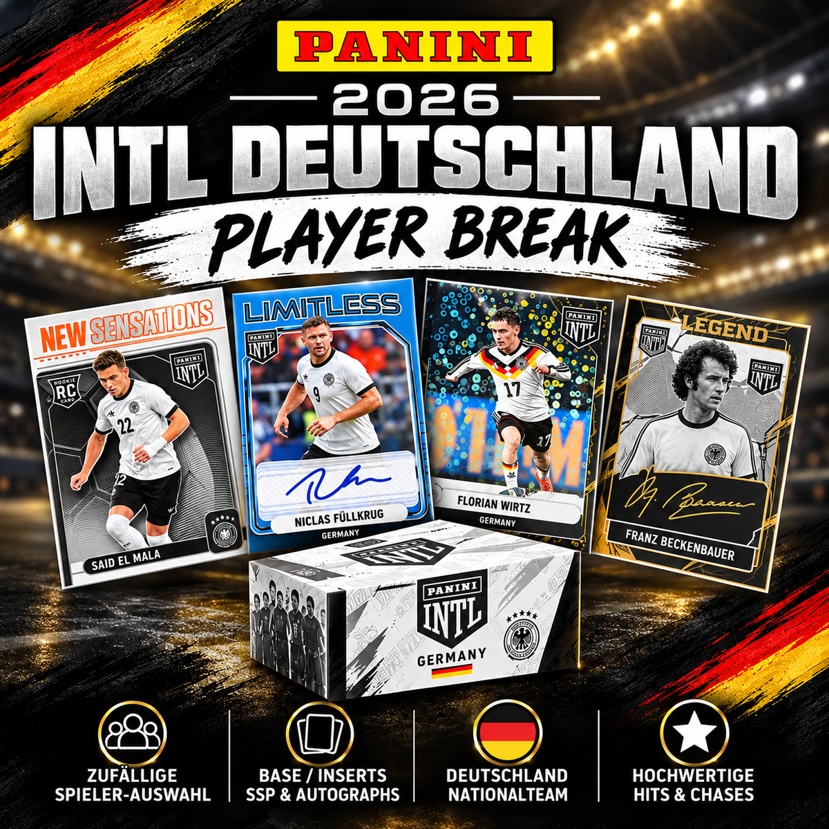 RPB#3 - 2026 PANINI INTL Germany Soccer Blaster Box - Half Case Break (AUTO+CASEHIT LIVE)