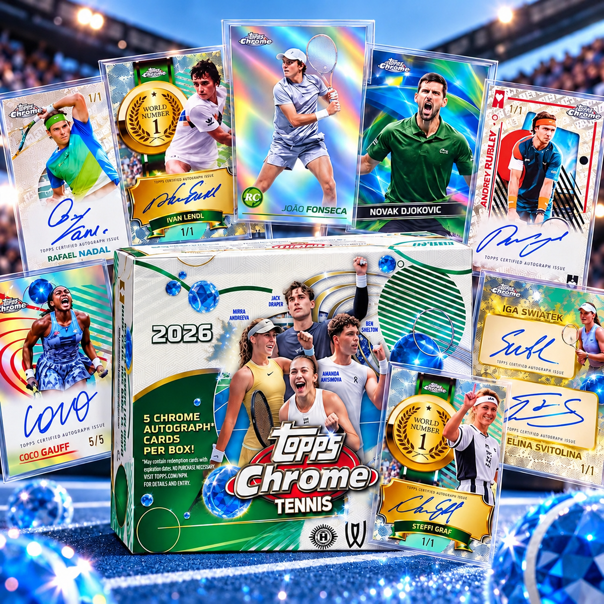 RLB#8 - 2026 TOPPS Chrome Tennis Hobby x Topps Sapphire Hobby 2025