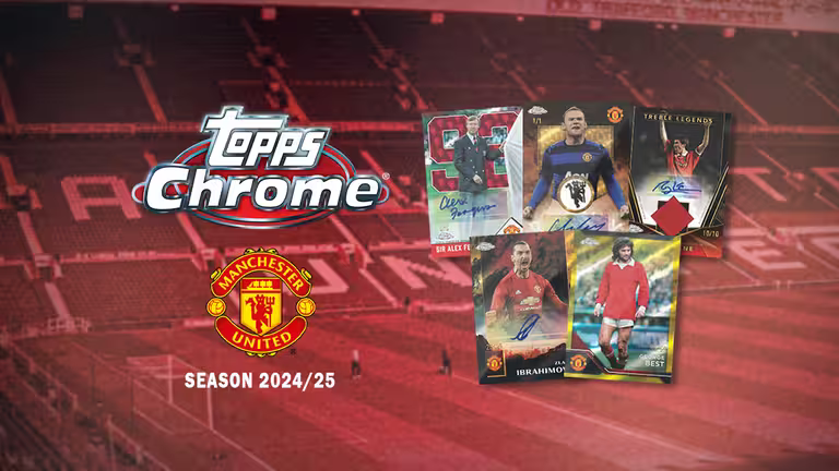 2024-25 Topps Chrome Deluxe Edition Manchester United Random Hit Draft Spot #1