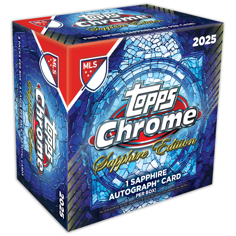 2025 TOPPS Chrome Sapphire Edition Major League Soccer Cards Hobby Box