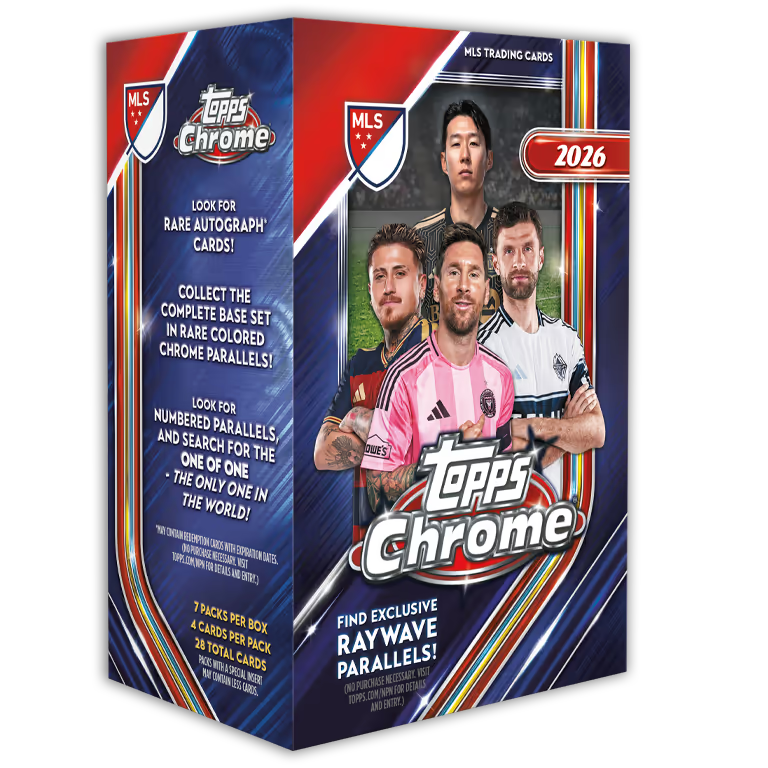 2026 TOPPS Chrome MLS Soccer Cards Value Box