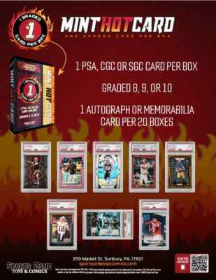 Mint Hot Exclusive Box 1 Graded Card per Box