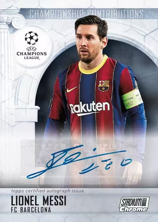 2020-21 TOPPS STADIUM CLUB CHROME UEFA CHAMPIONS LEAGUE HOBBY BOX