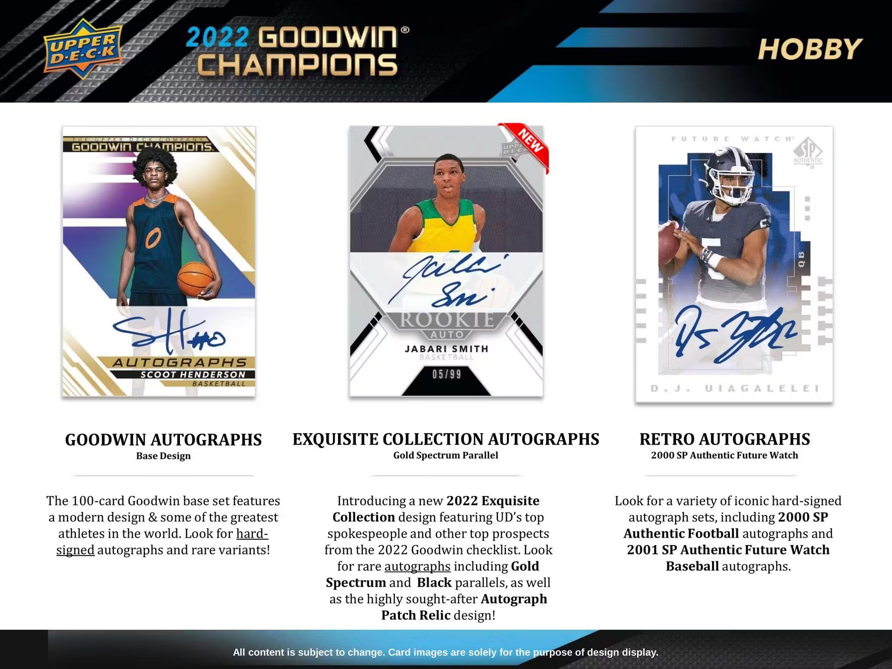 Upper Deck Goodwin Champions 2022 Hobby Box