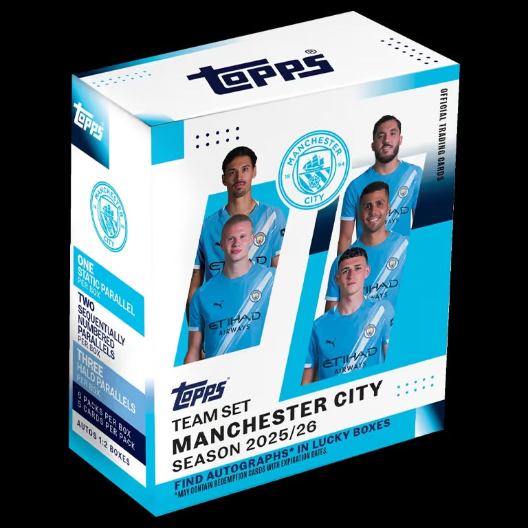 2025-26 TOPPS Manchester City Official Team Set Box