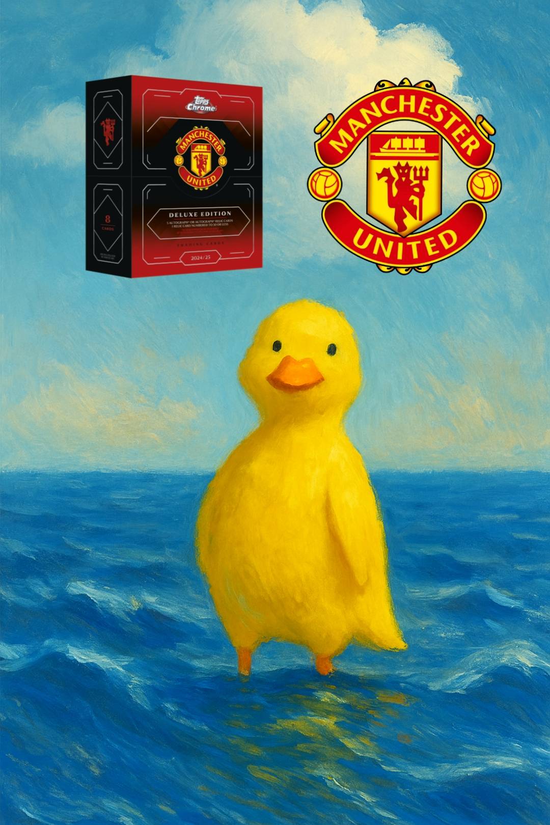 1x Filler für Chance auf ein Spot im 2024-25 Topps Chrome Deluxe Edition Manchester United Box Random Hit Draft #1