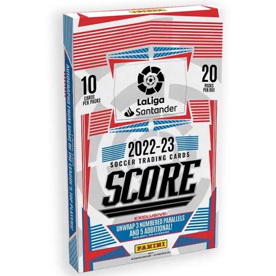 2022-23 PANINI Score LA LIGA Soccer Cards Box (CR7 Autogramme möglich)