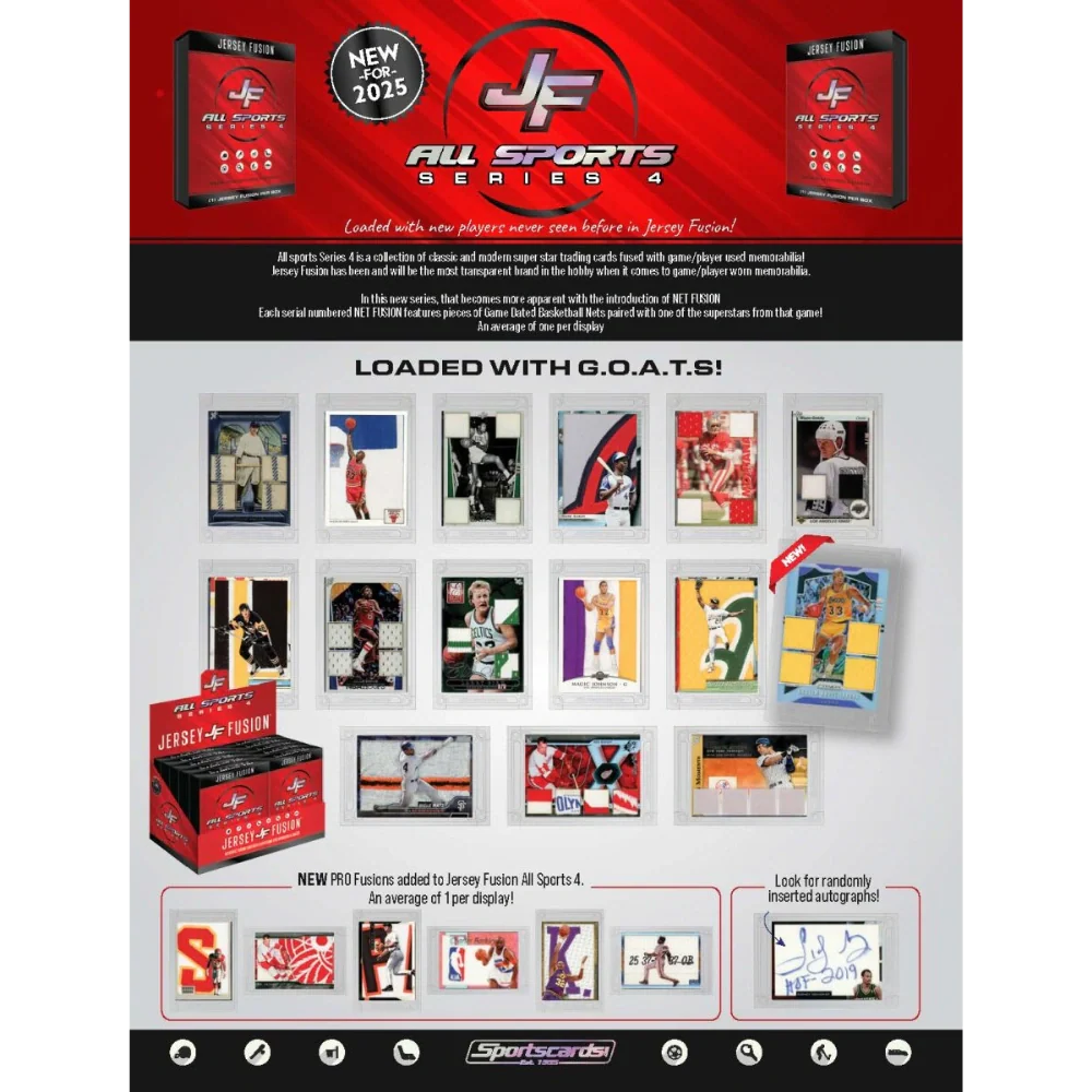 Jersey Fusion 2025 All Sports Series 4 EXCLUSIVE - Hobby Box